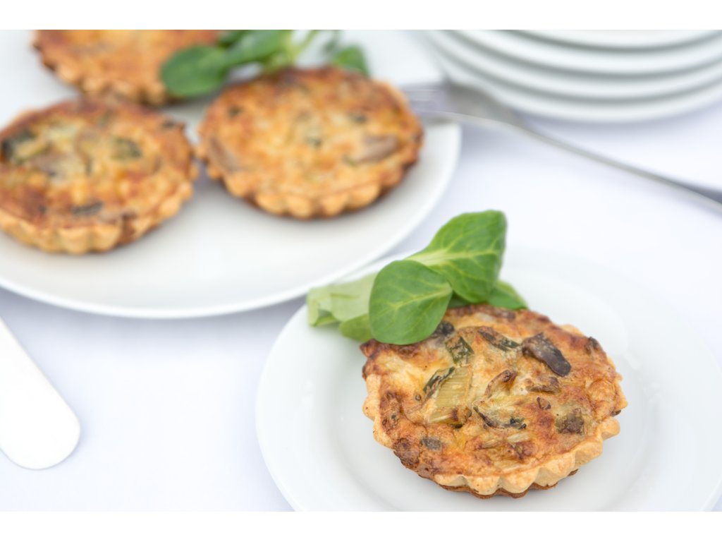 Mini quiche žampiónový